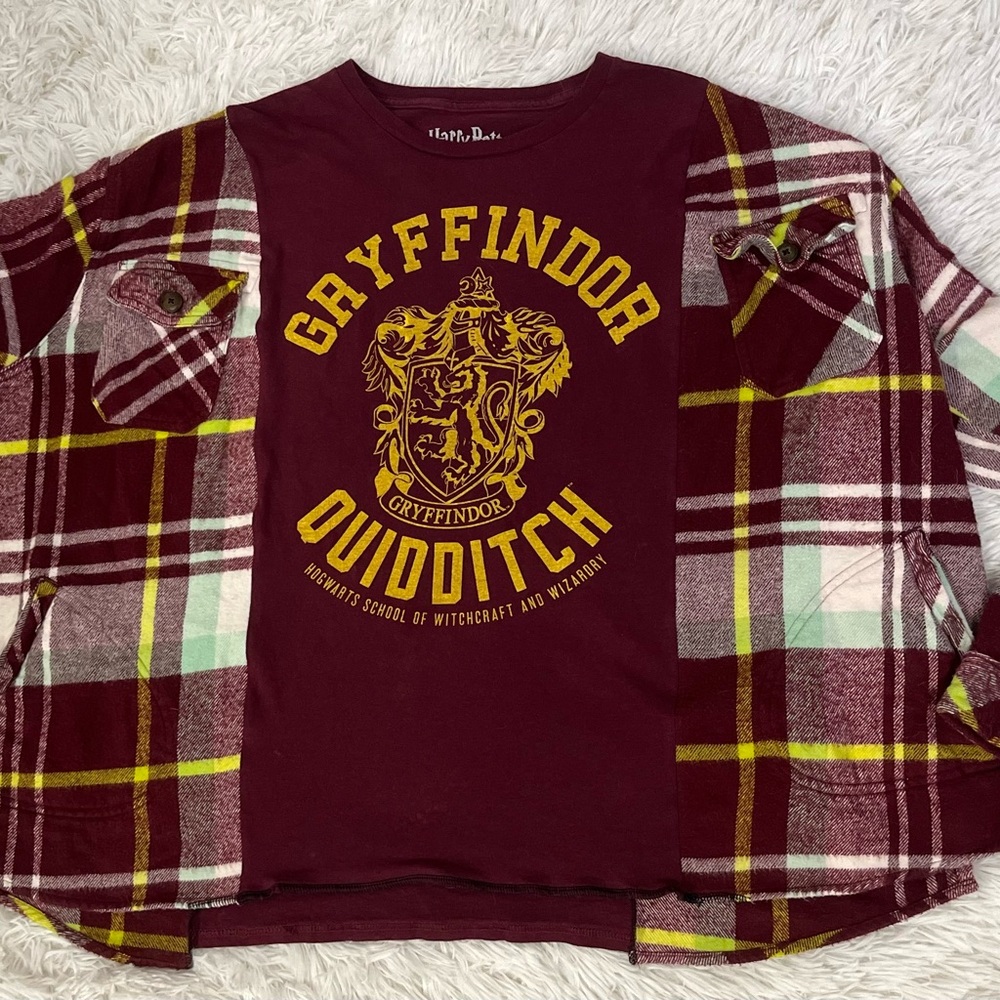 Gryffindor Quidditch reworked Plaid Shirt